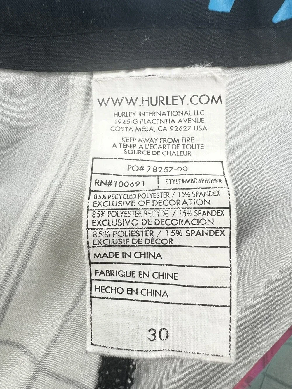 Hurley Men's board shorts Size 30 (1-15)